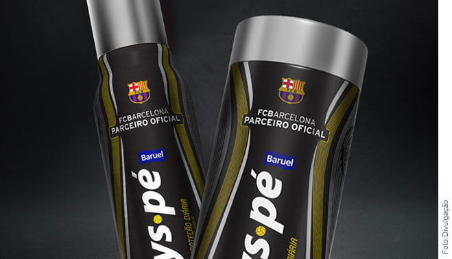 Tenys Pé ganha embalagem do Barcelona