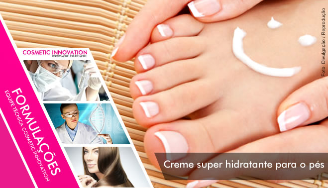 Creme super hidratante para o pés