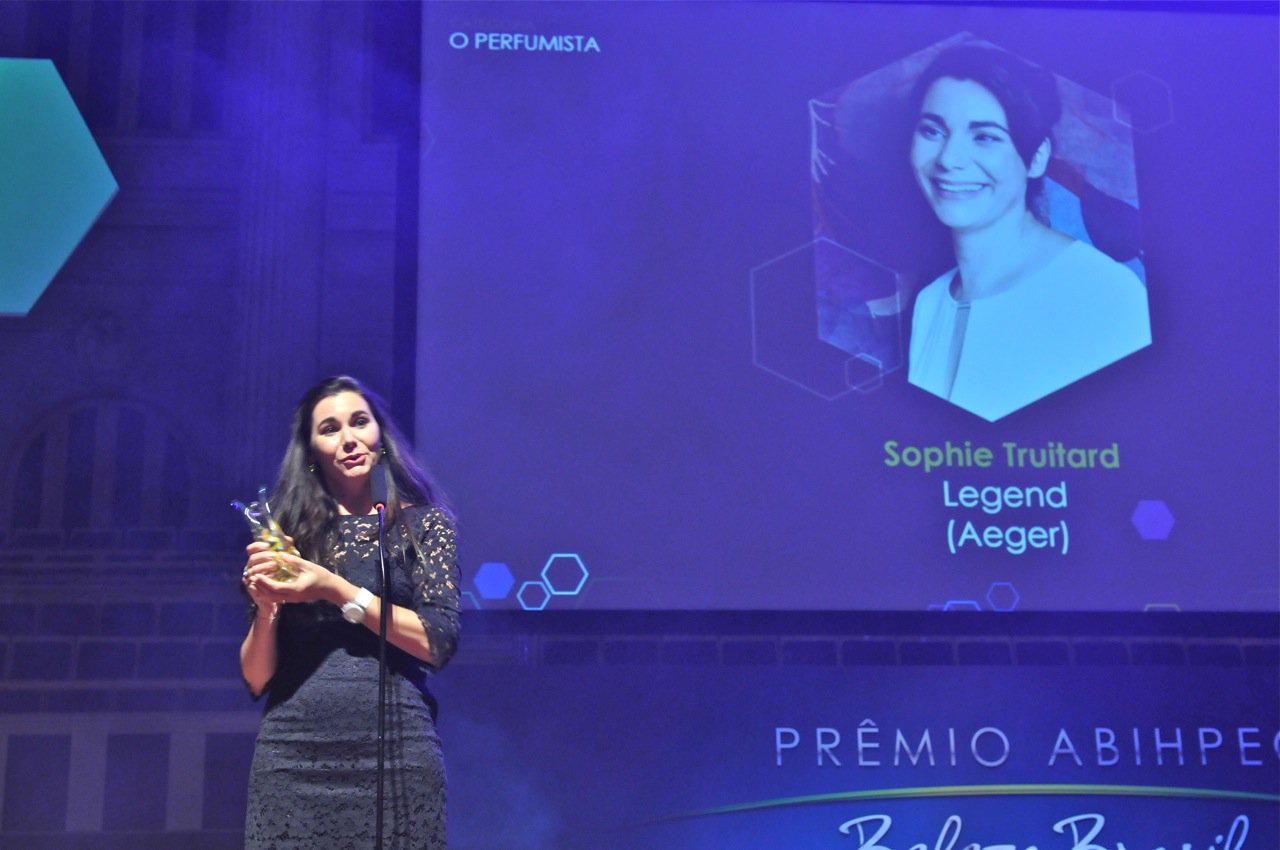 Sophie Truitard foi a vencedora da modalidade O Perfumista, com o perfume Legend (Aeger)