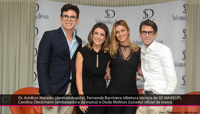 Carolina Dieckmann é o novo rosto da Sobrancelhas Design Sobrancelhas Design
