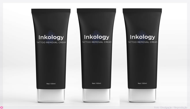 Creme promete remover efetivamente a tinta de tatuagem