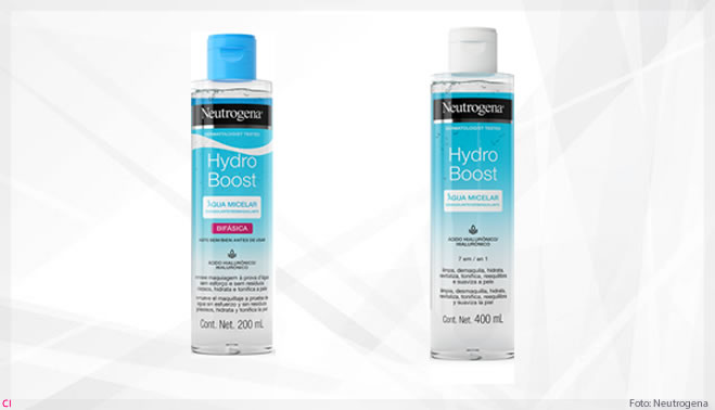 Neutrogena amplia a linha Hydro Boost com o lançamento da Água Micelar Bifásica