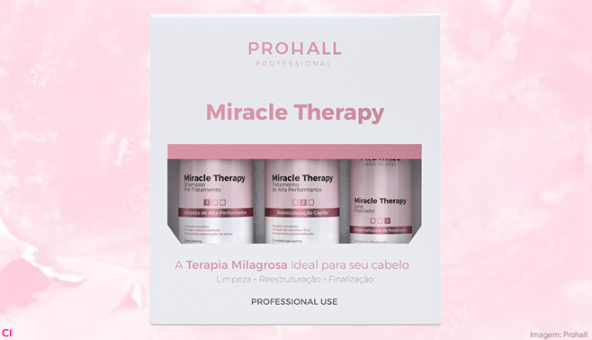 Prohall lança Kit Miracle Therapy para tratamento capilar profissional