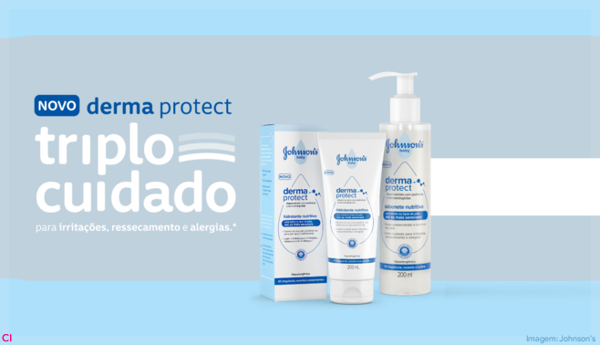 Johnson’s lança linha Derma Protect, para a pele sensível dos bebês