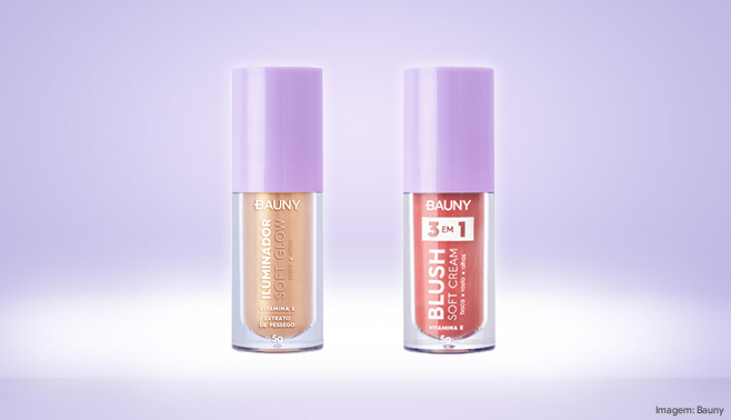 Bauny lança blush e iluminador líquidos