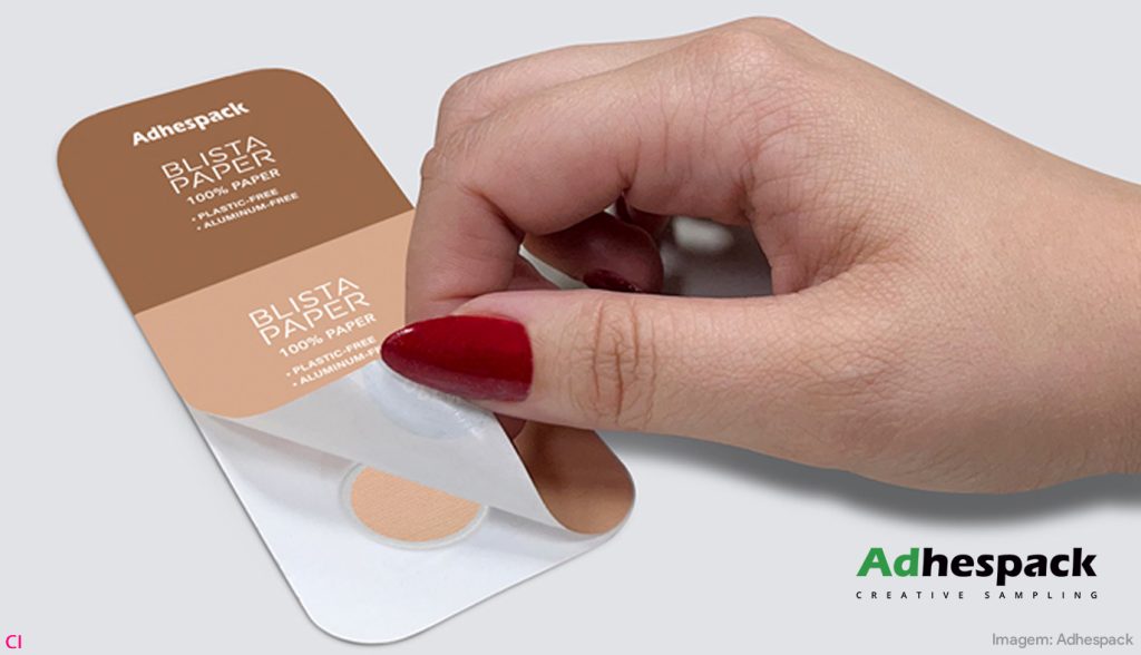 Blister 100% papel é novidade da Adhespack na Luxe Pack Mônaco 2024