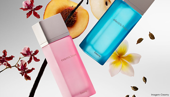 Creamy comemora cinco anos com lançamento de duas fragrâncias exclusivas